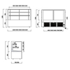 Vitrina de pasteles comercial para panadería