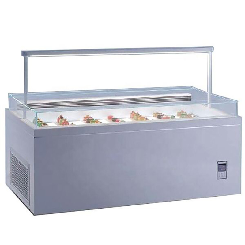Vitrina abierta para pasteles para panadería comercial