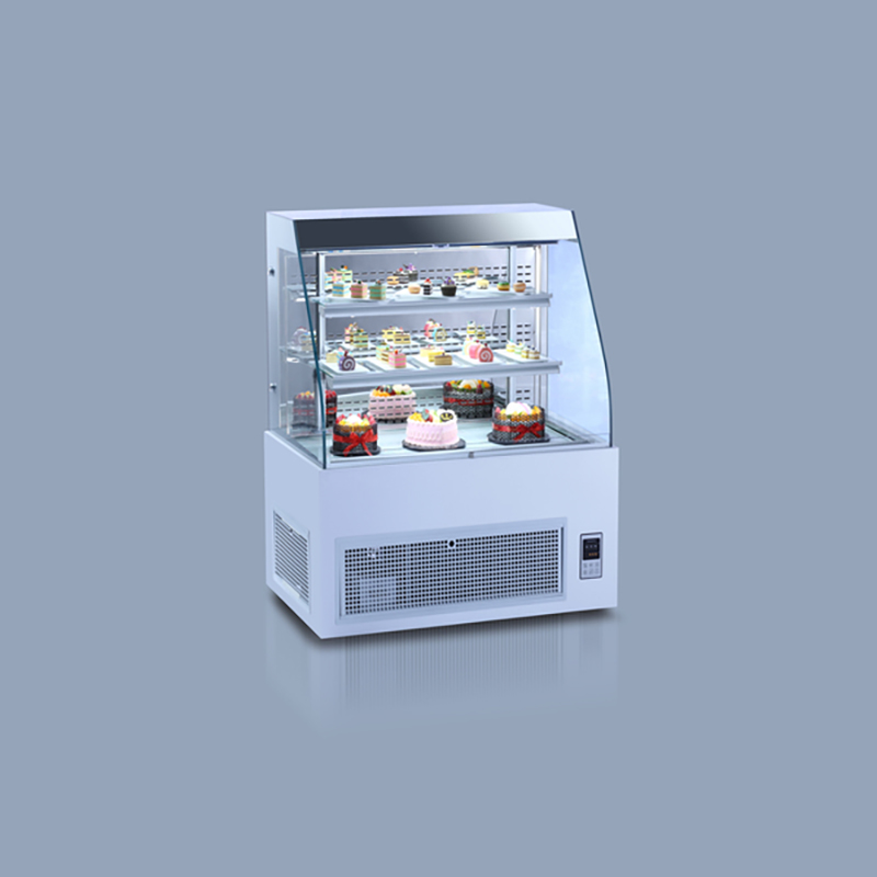 Uso comercial de la panadería del refrigerador abierto vertical de la exhibición de la torta