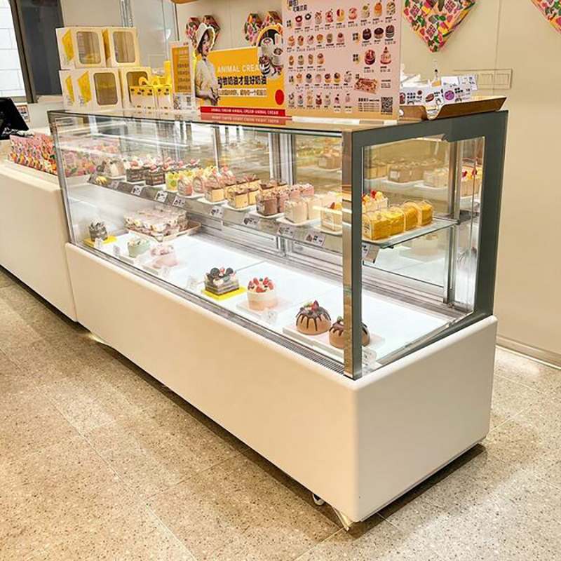 Vitrina de pasteles comercial para panadería